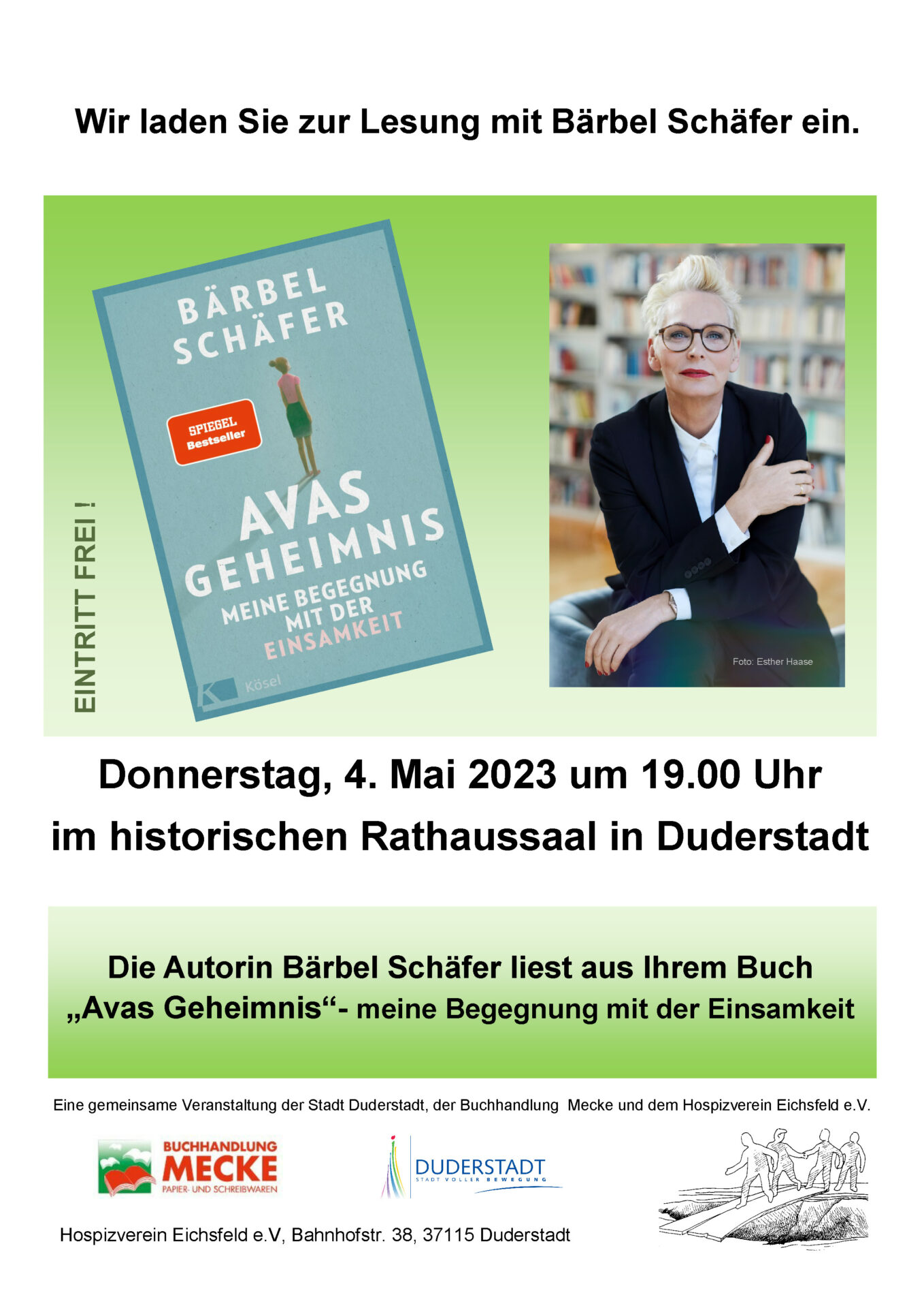 Lesung mit Bärbel Schäfer in Duderstadt